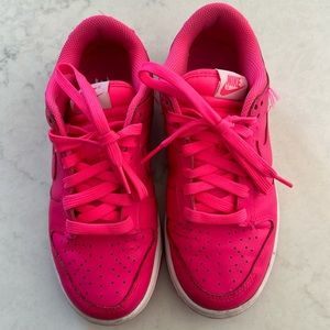 Nike Low Dunks hot pink. Women’s-size 6